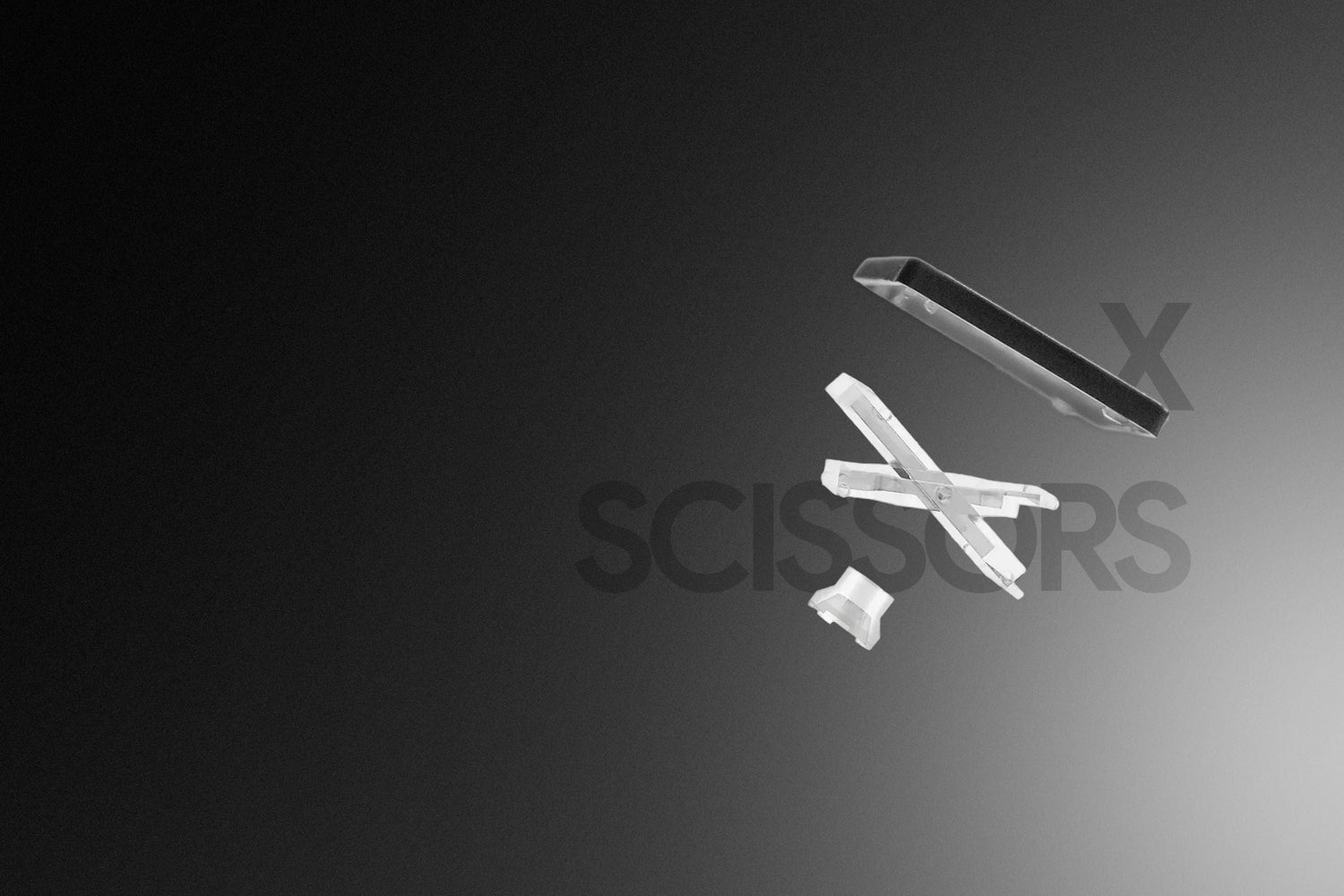 cấu tạo phím cắt kéo scissor switch với cơ chế ổn định và hành trình ngắn