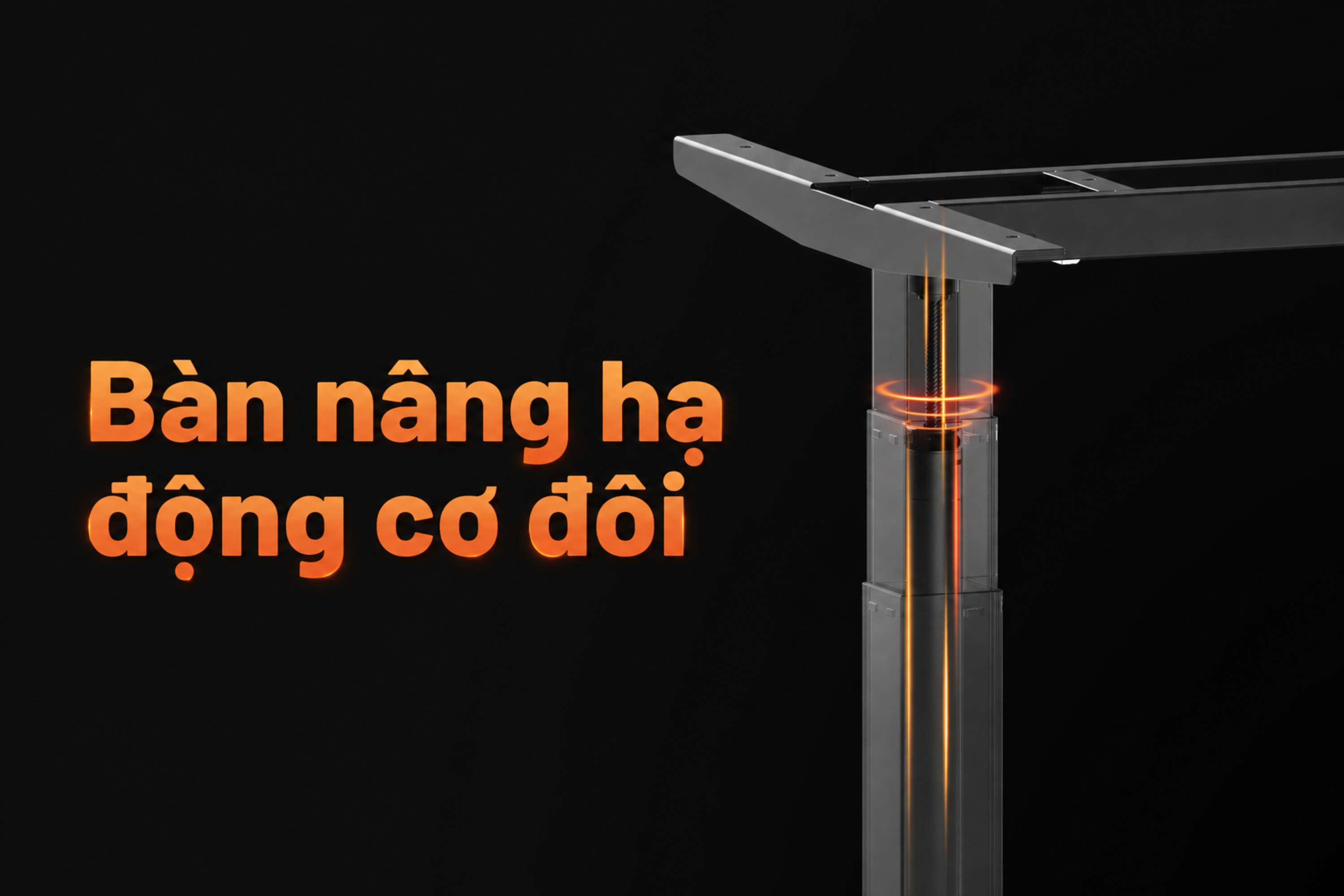 bàn nâng hạ động cơ đôi dual motor khung bàn nâng hạ HyperWork