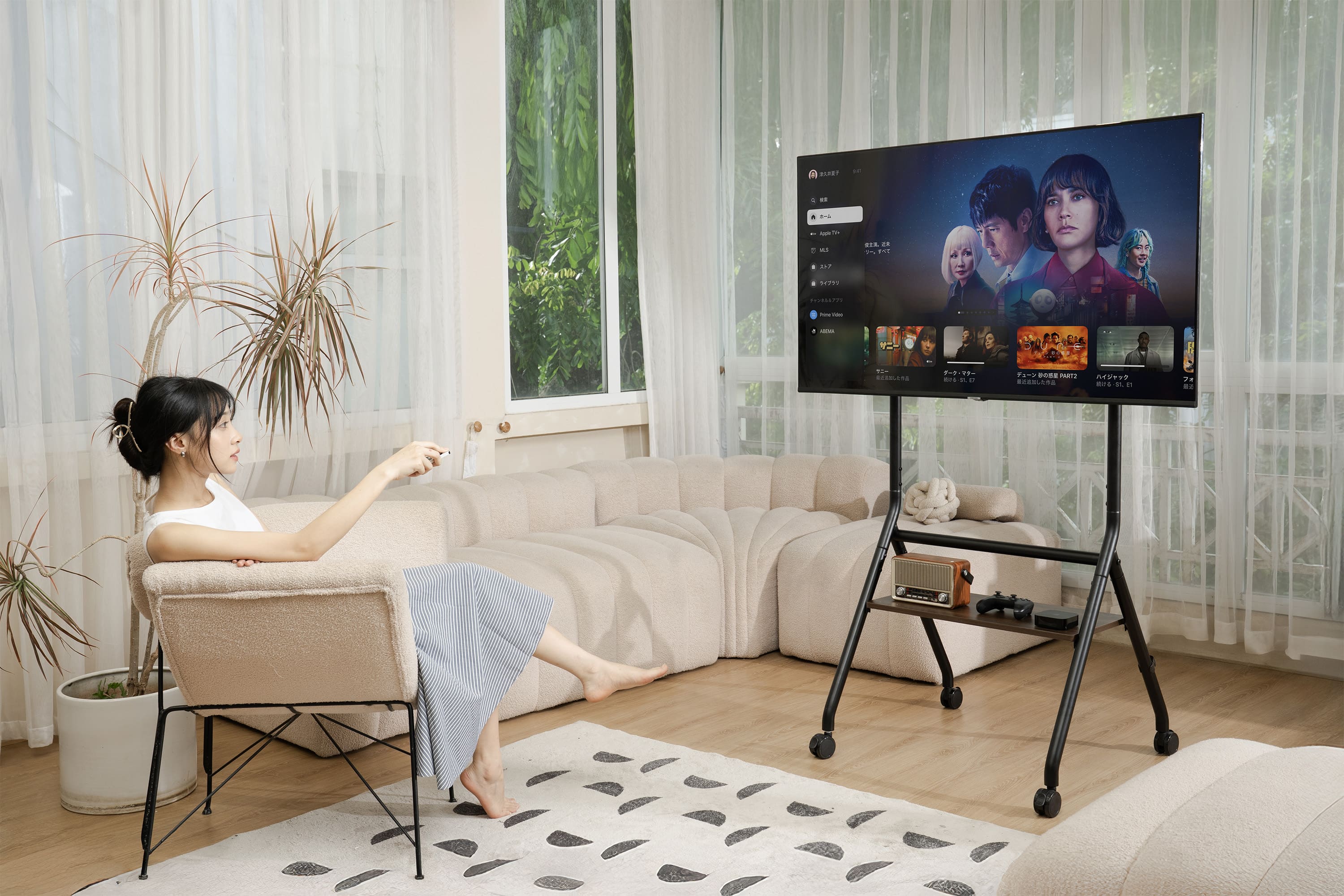 Giá treo tivi di động HyperWork Era Stand: Giá treo tivi phân khúc cao nhất từ HyperWork