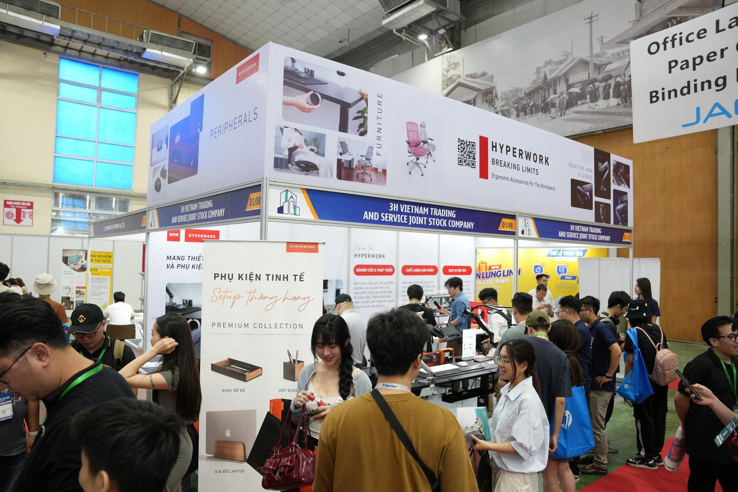 HyperWork hoàn thành sứ mệnh kết nối và giao thương tại triển lãm VietOffice 2024 - HyperWork