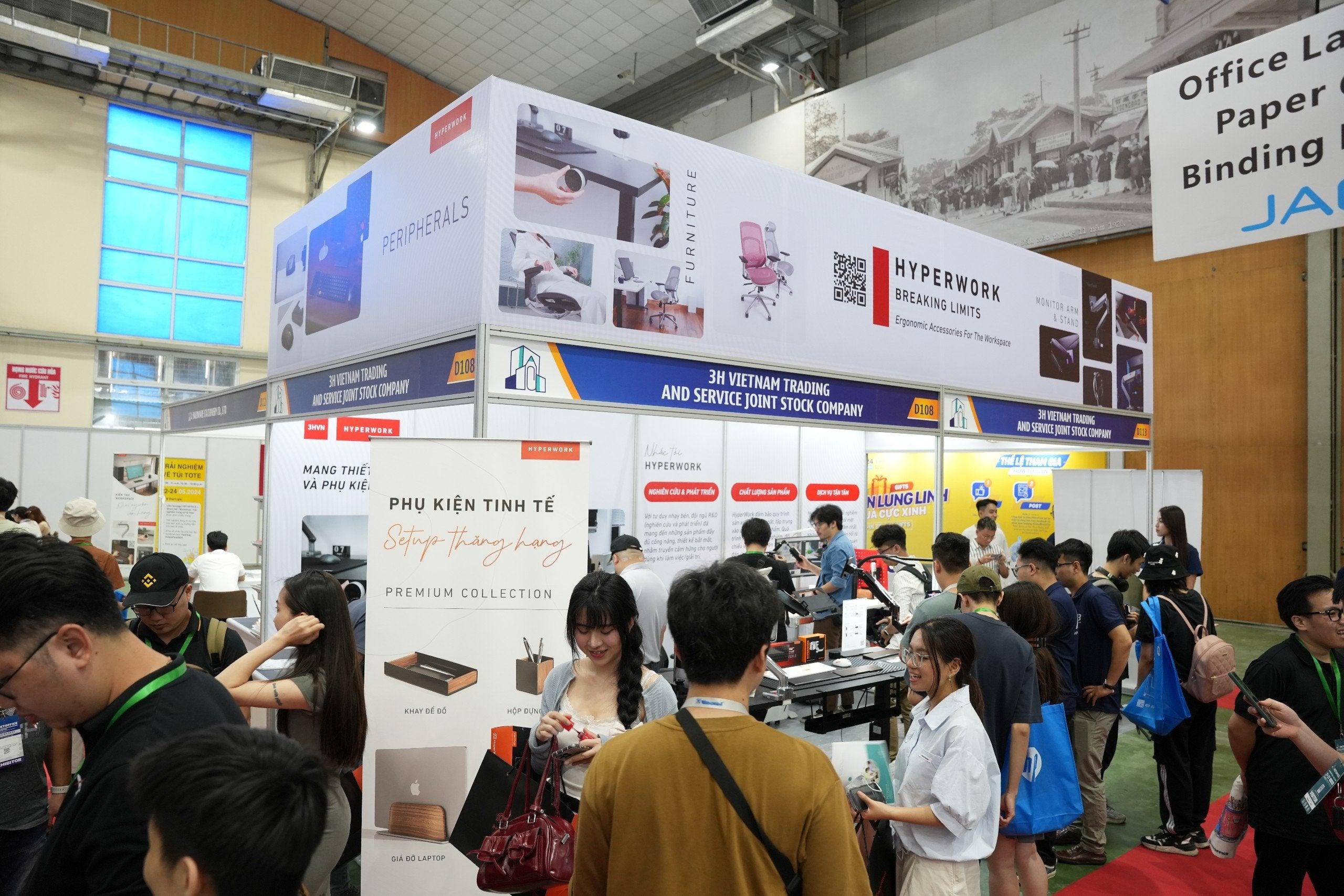 HyperWork hoàn thành sứ mệnh kết nối và giao thương tại triển lãm VietOffice 2024 - HyperWork