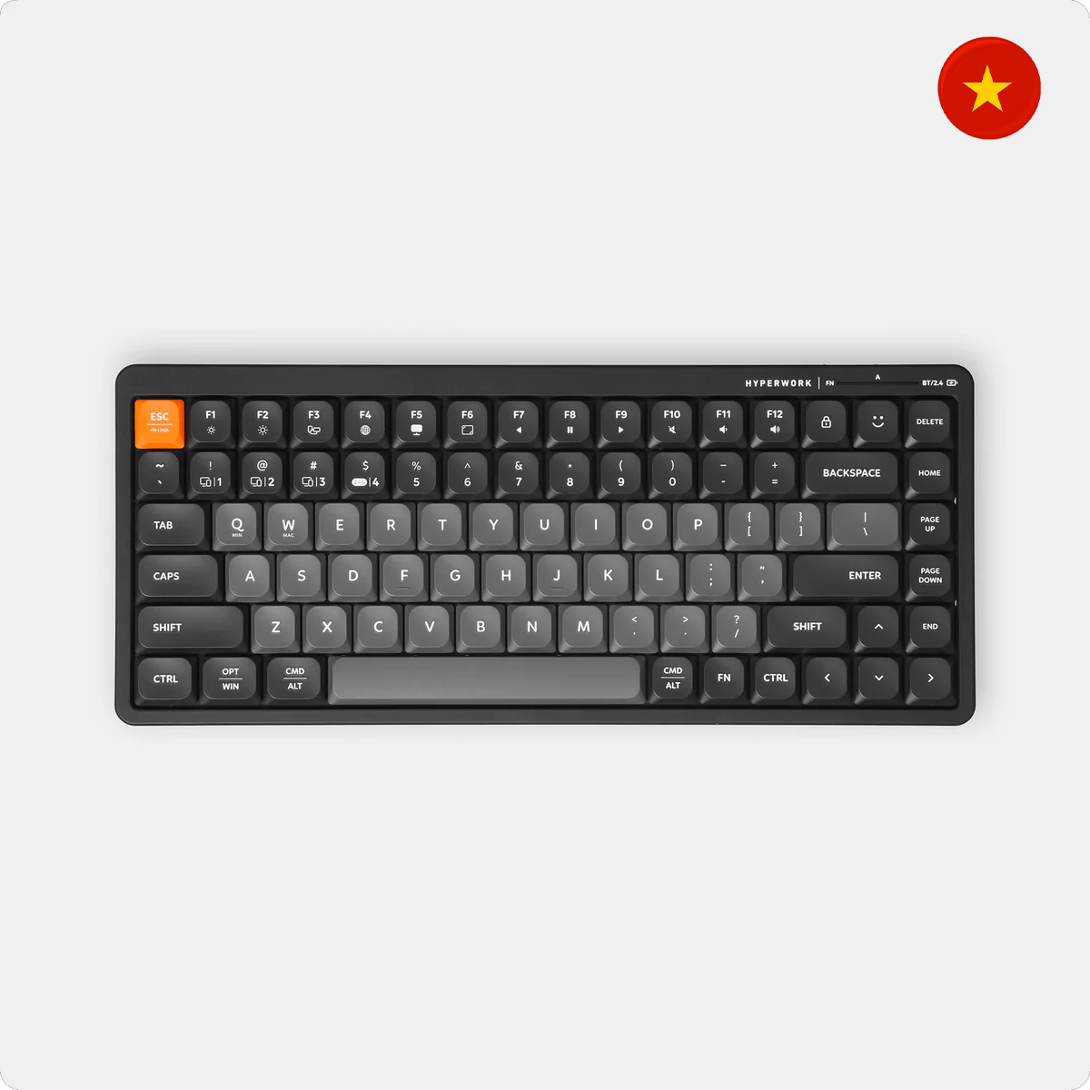 Bàn phím không dây HyperWork SilentKey Mini | TS01M