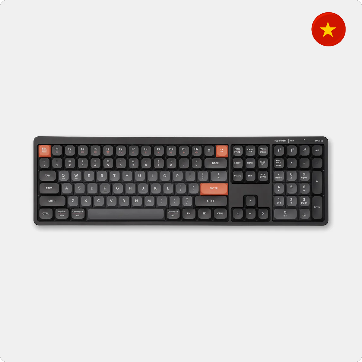 Bàn phím không dây HyperWork SilentKey | TS01