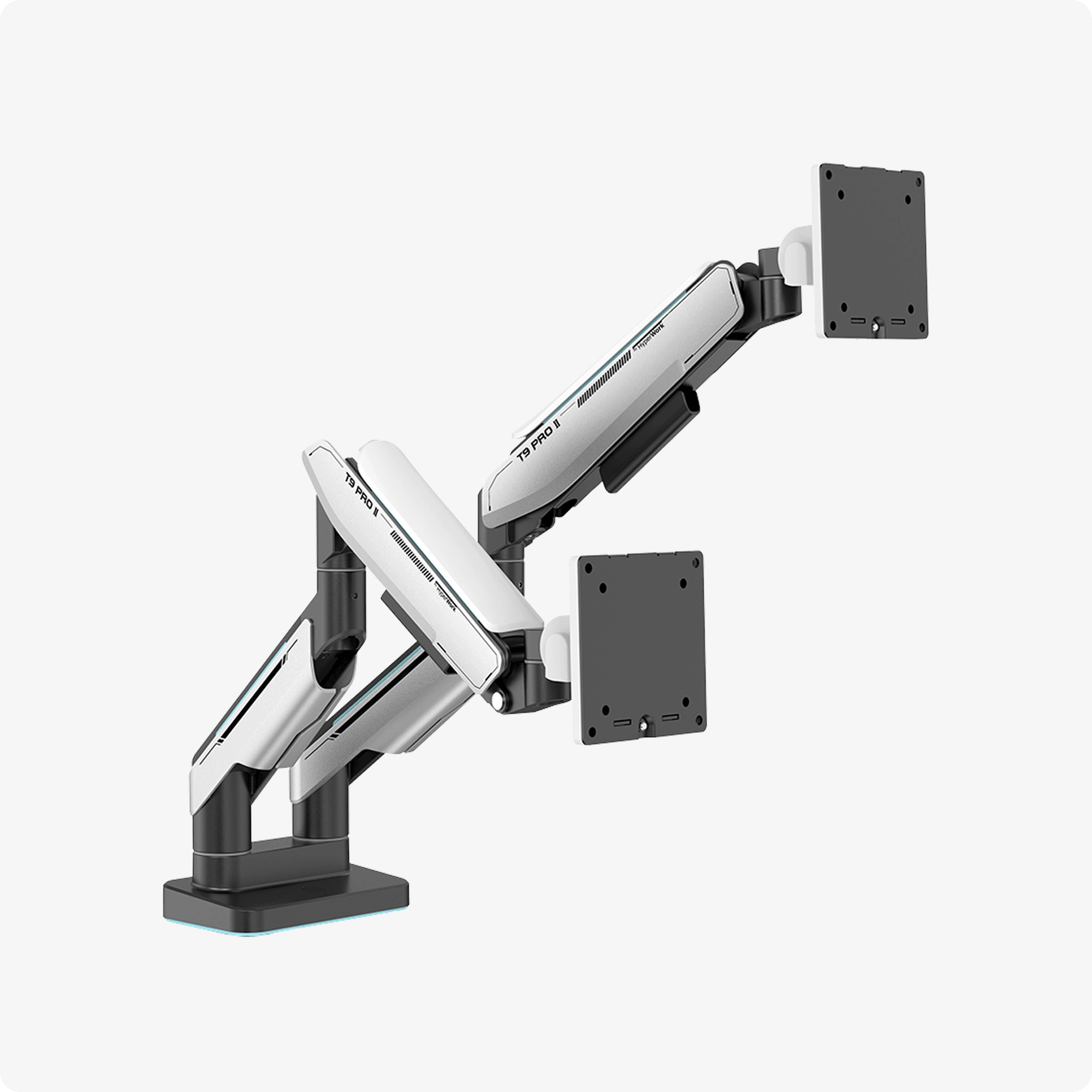 Giá đỡ màn hình Human Motion T9 Pro II Dual Trắng - HyperWork