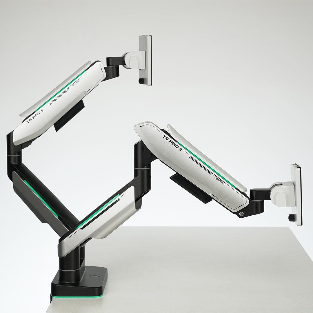 Giá đỡ màn hình Human Motion T9 Pro II Dual Trắng - HyperWork