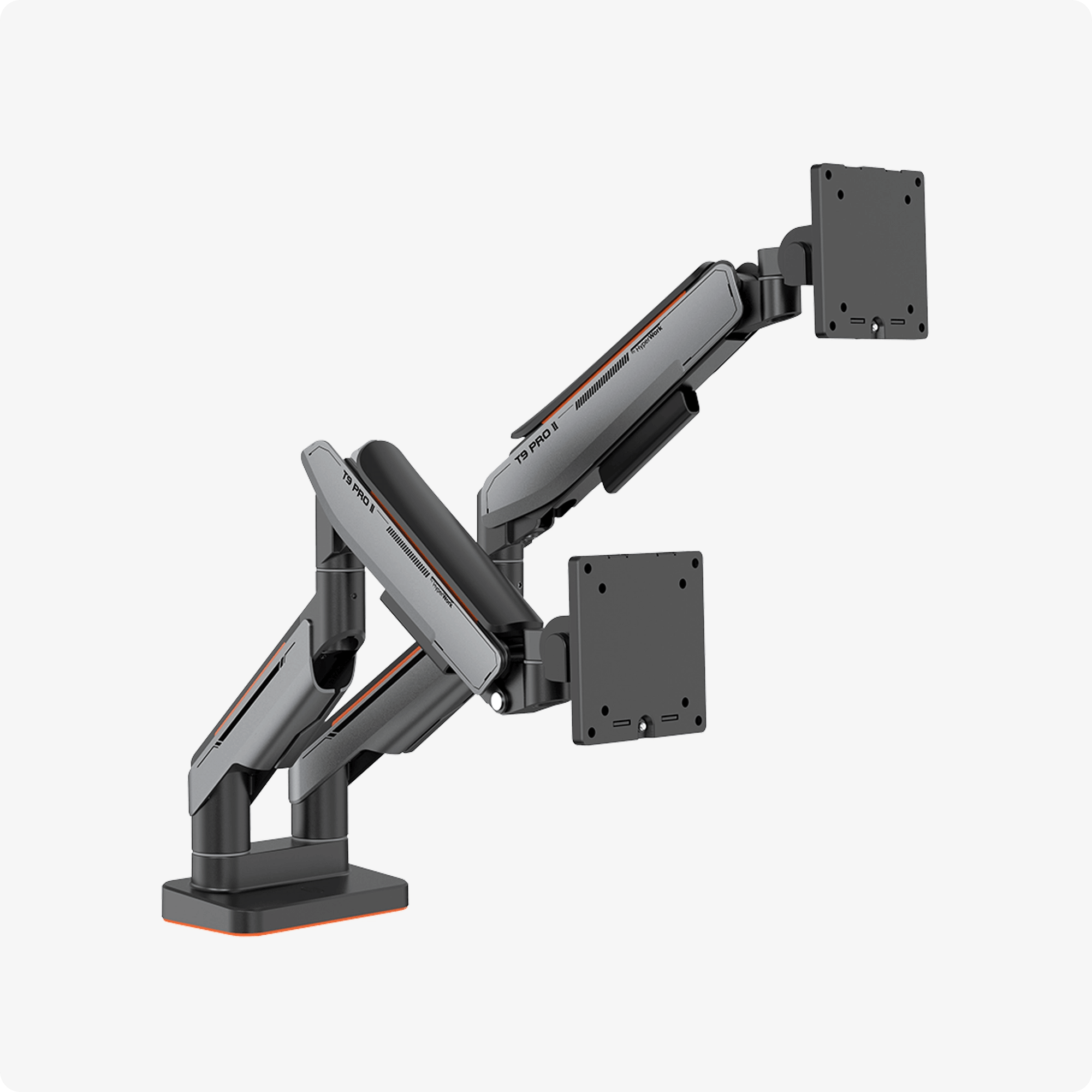 Giá đỡ màn hình Human Motion T9 Pro II Dual Xám - HyperWork