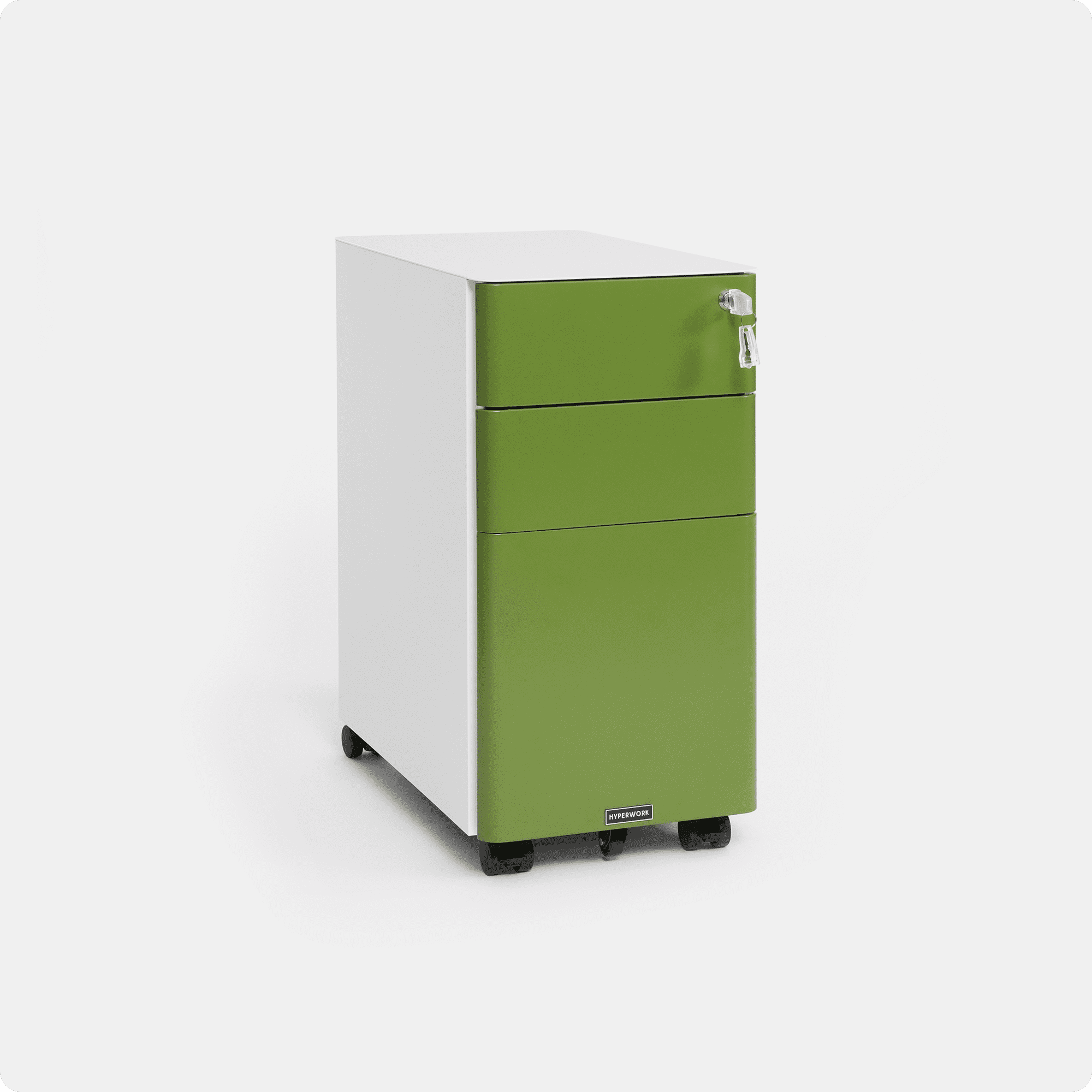 Ivy Slim Mobile Steel Filing Cabinet - MC02