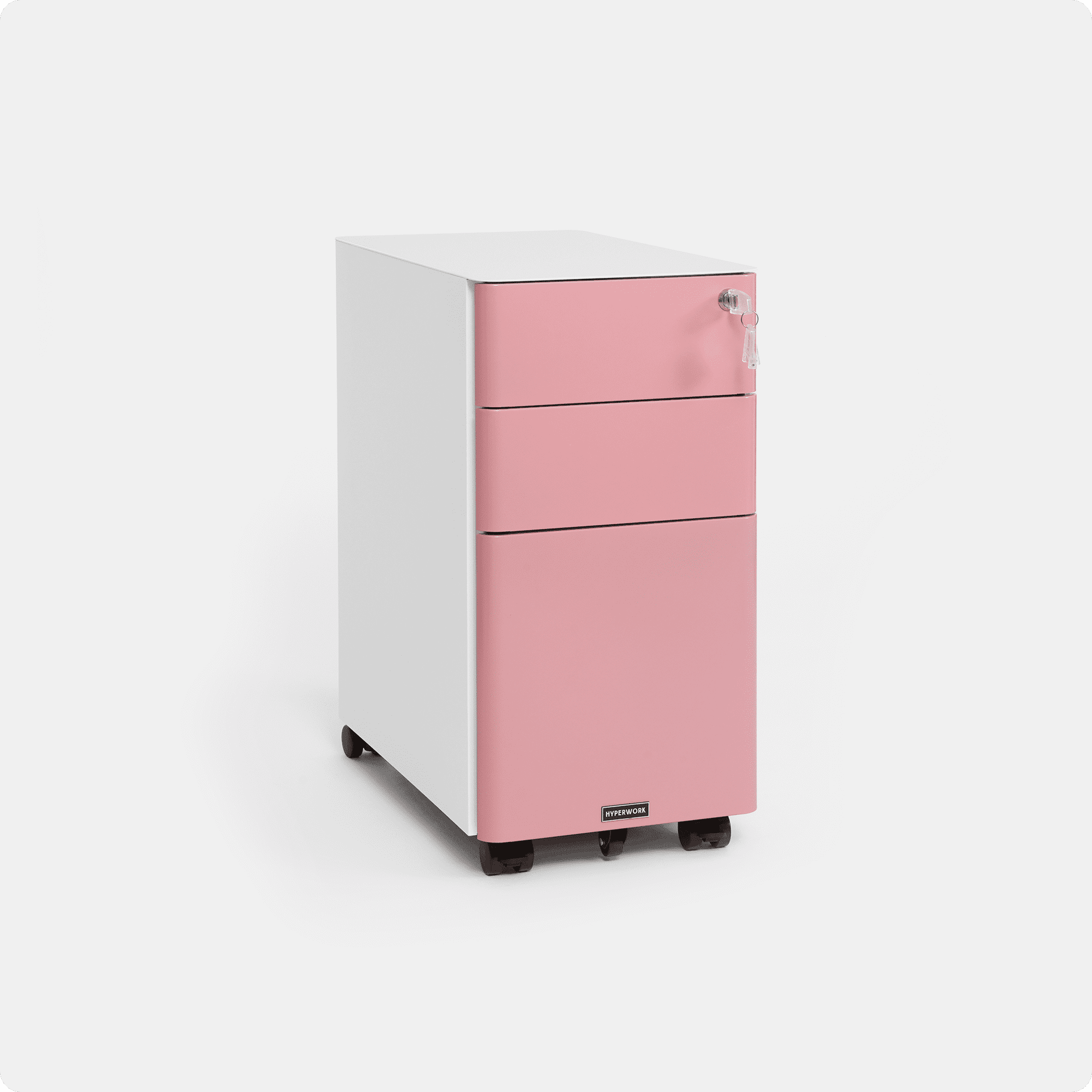 Ivy Slim Mobile Steel Filing Cabinet - MC02