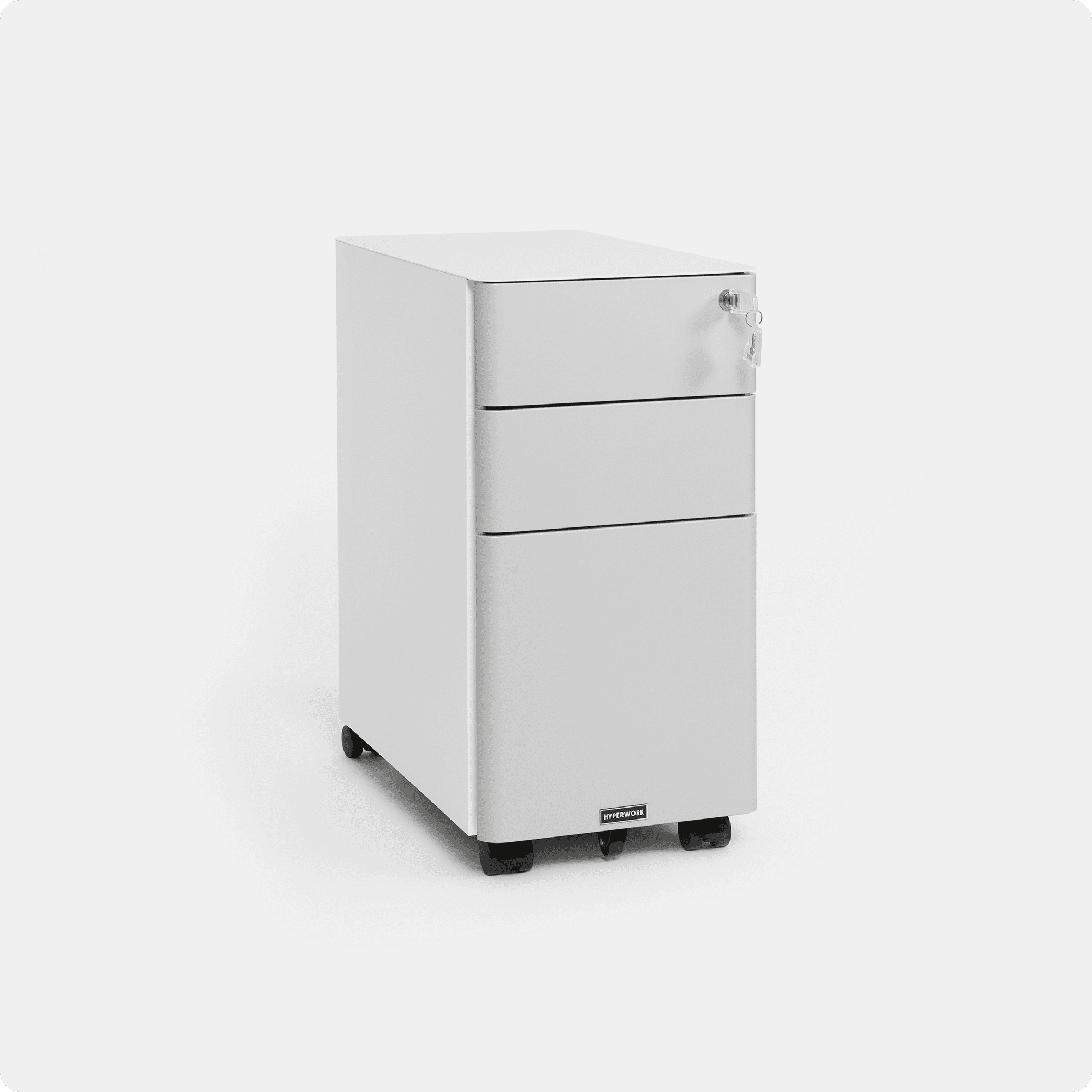 Ivy Slim Mobile Steel Filing Cabinet - MC02