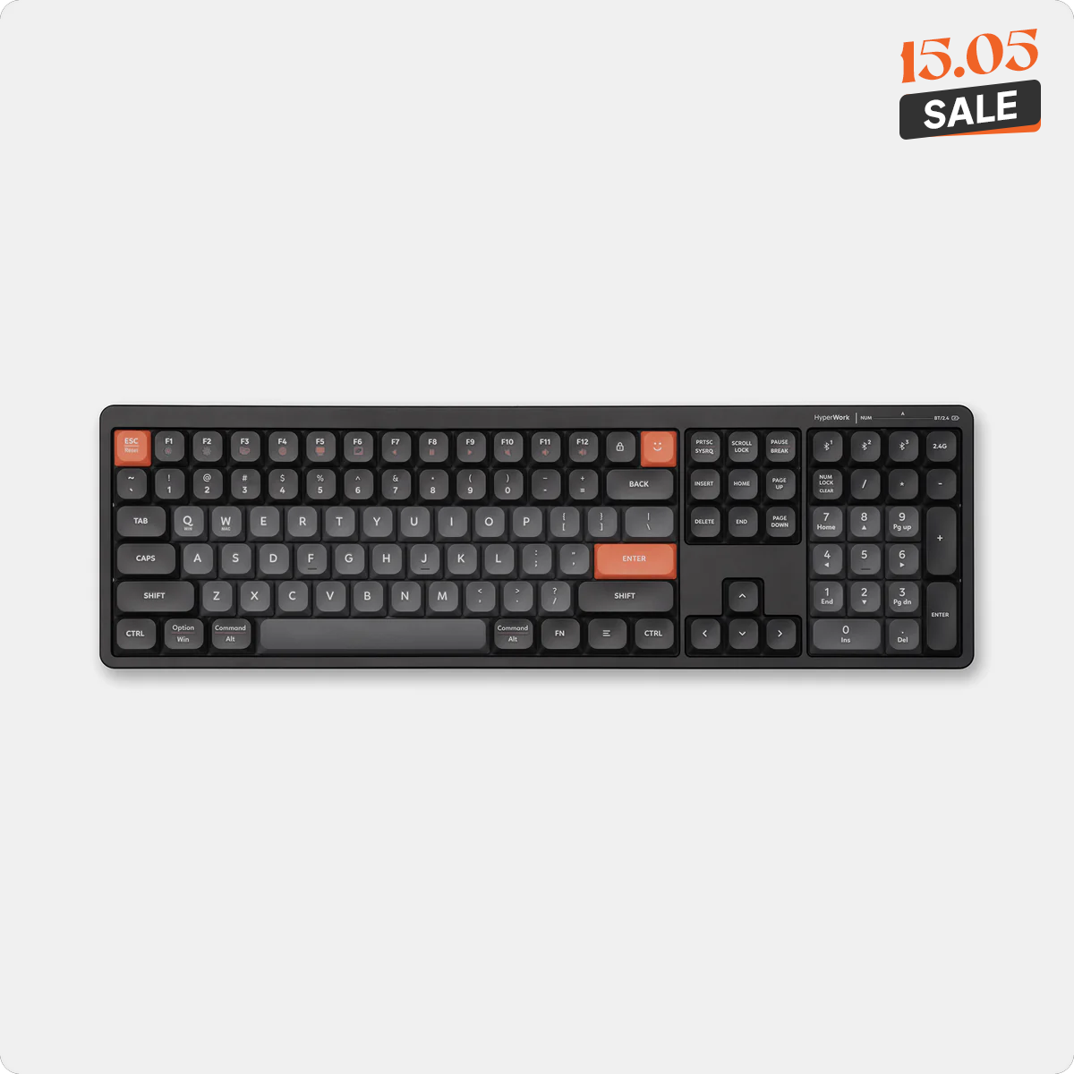 Bàn phím không dây HyperWork SilentKey | TS01