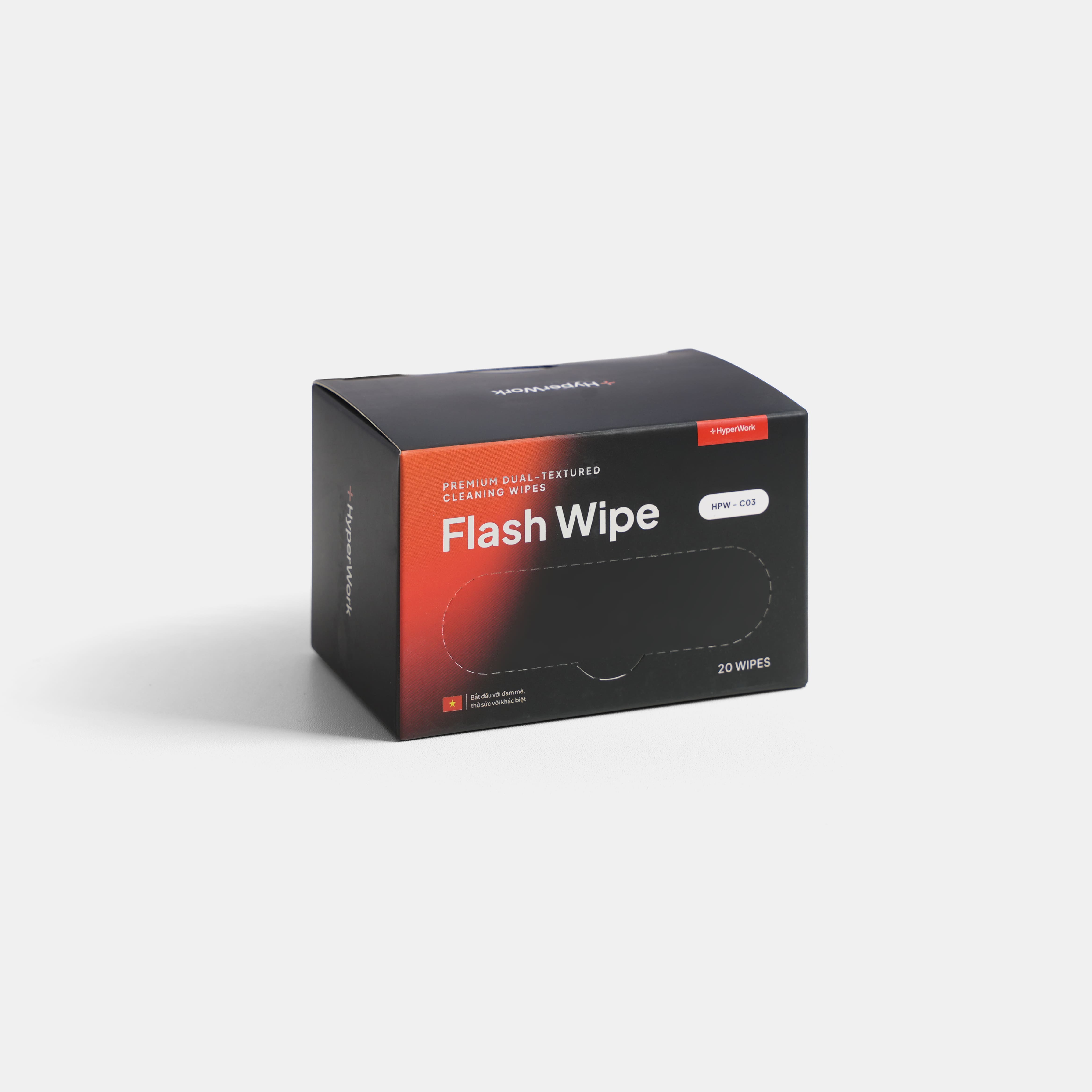 Khăn làm sạch nhanh Flash Wipe - Bộ 20 cái | C03