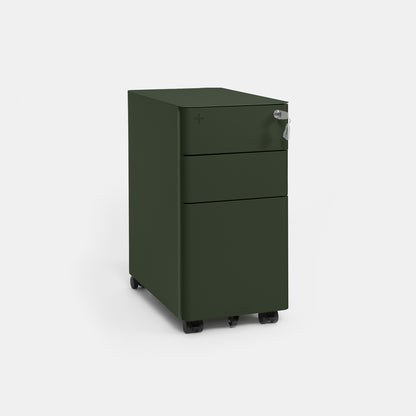 Tủ tài liệu thép di động HyperWork Ivy Slim | MC02 (Xanh Olive)