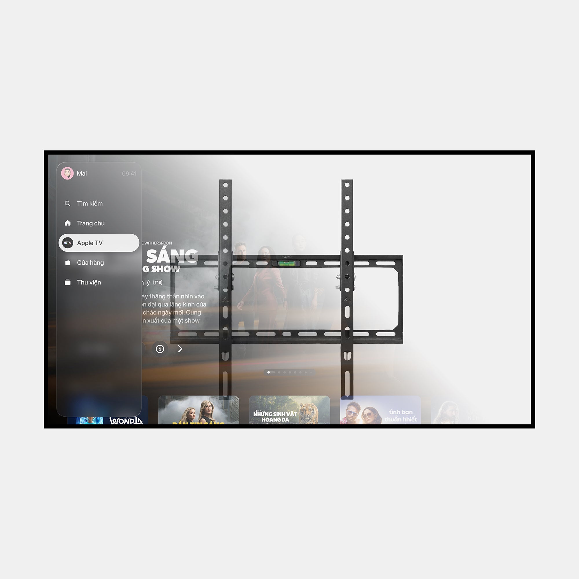 HyperWork Core Stand Mobile TV Mount - TVC01