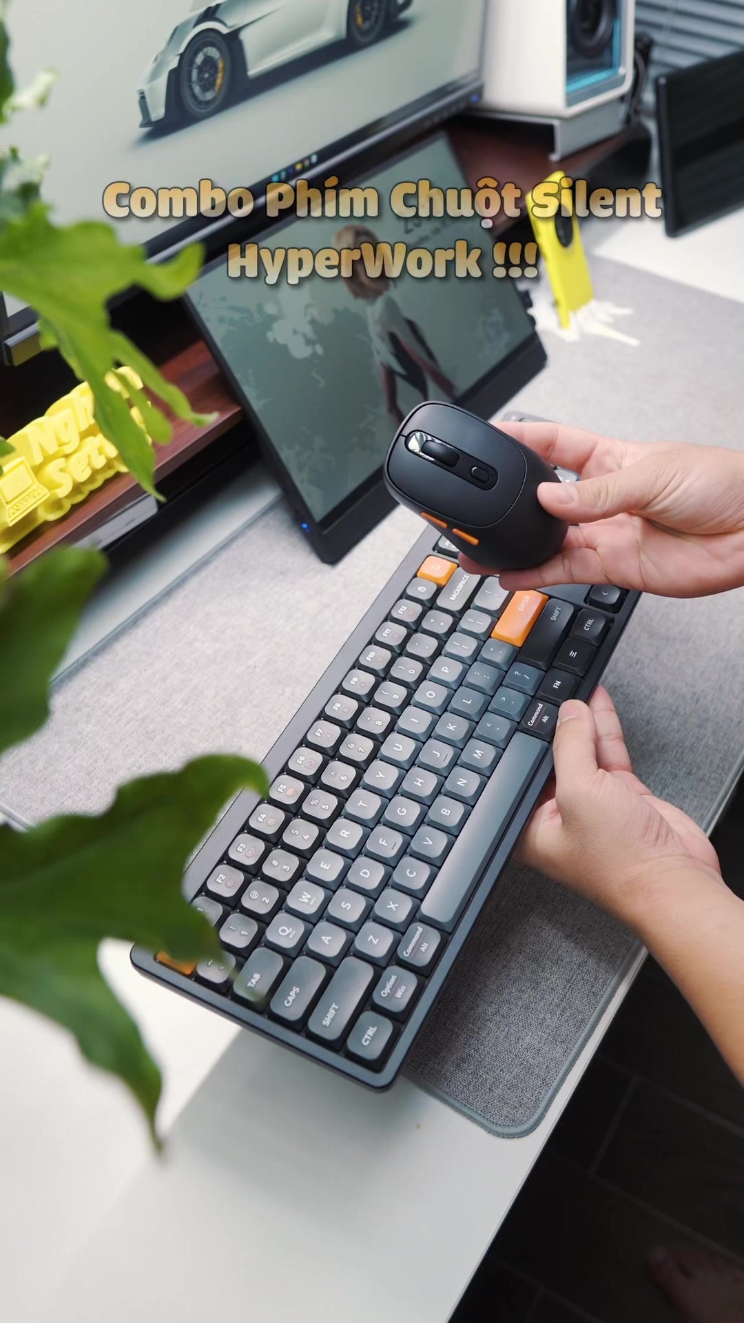 Bàn phím không dây HyperWork SilentKey | TS01